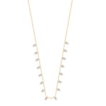 Load image into Gallery viewer, Baguette Necklace In Gold Vermeil - Nili Gem
