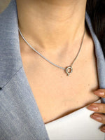 Load image into Gallery viewer, Chain Necklace Hanging Charms In sterling silver - Nili Gem