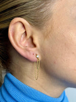 Load image into Gallery viewer, Chandelier Chain Earrings In Gold Vermeil - Nili Gem