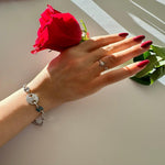 Load image into Gallery viewer, Fashionable Handmade Button Bracelet In Sterling Silver - Nili Gem