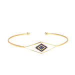 Load image into Gallery viewer, Handmade Carpet Design Bangle In Gold Vermeil - Nili Gem