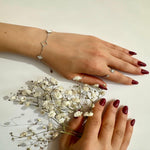 Load image into Gallery viewer, Handmade Enameled Clover Bracelet In Sterling Silver - Nili Gem