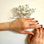 Load image into Gallery viewer, Handmade Enameled Clover Bracelet In Sterling Silver - Nili Gem