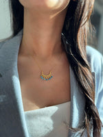 Load image into Gallery viewer, Handmade Turquoise Necklace In Gold Vermeil - Nili Gem