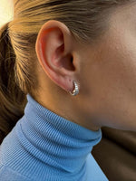 Load image into Gallery viewer, Hoop Earrings In Sterling Silver - Nili Gem