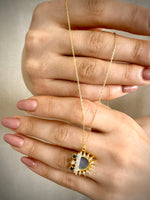 Load image into Gallery viewer, Sun &amp; Sand Necklace In Gold Vermeil - Nili Gem
