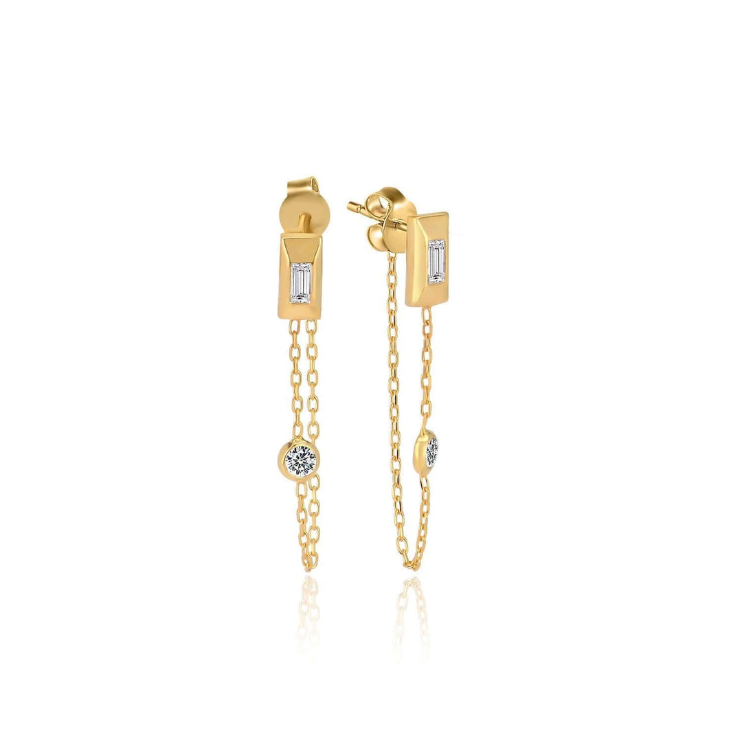 Dangles In Gold Vermeil - Nili Gem