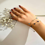 Load image into Gallery viewer, Classic Evil Eye Bracelet In Gold Vermeil - Nili Gem
