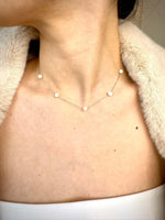 Load image into Gallery viewer, Classic Pearl Chain Necklace In Sterling Silver - Nili Gem
