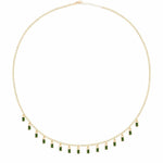 Load image into Gallery viewer, Dangling Baguette Party Necklace In Gold Vermeil - Nili Gem
