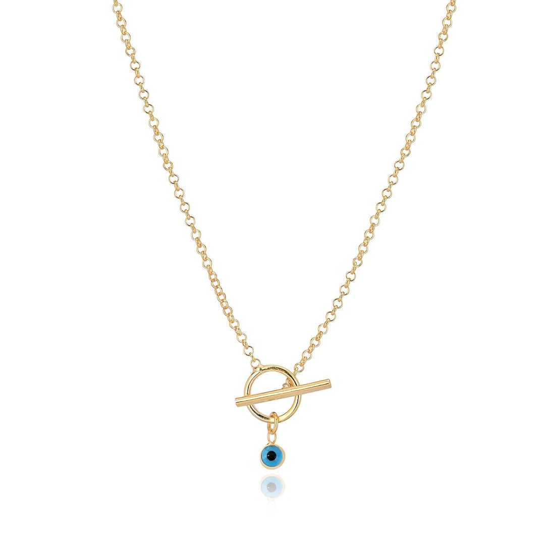 Evil Eye Charm And Chain In Gold Vermeil - Nili Gem