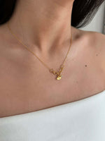 Load image into Gallery viewer, Evil Eye Charm Link Party Necklace In Gold Vermeil - Nili Gem
