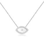 Load image into Gallery viewer, Eye Necklace With Mother Of Pearl In sterling silver - Nili Gem
