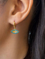 Load image into Gallery viewer, turkish eye jewellery in Gold Vermeil - Nili Gem
