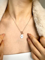 Load image into Gallery viewer, Handmade Galaxy pendant necklace in Rose Gold Plating - Nili Gem
