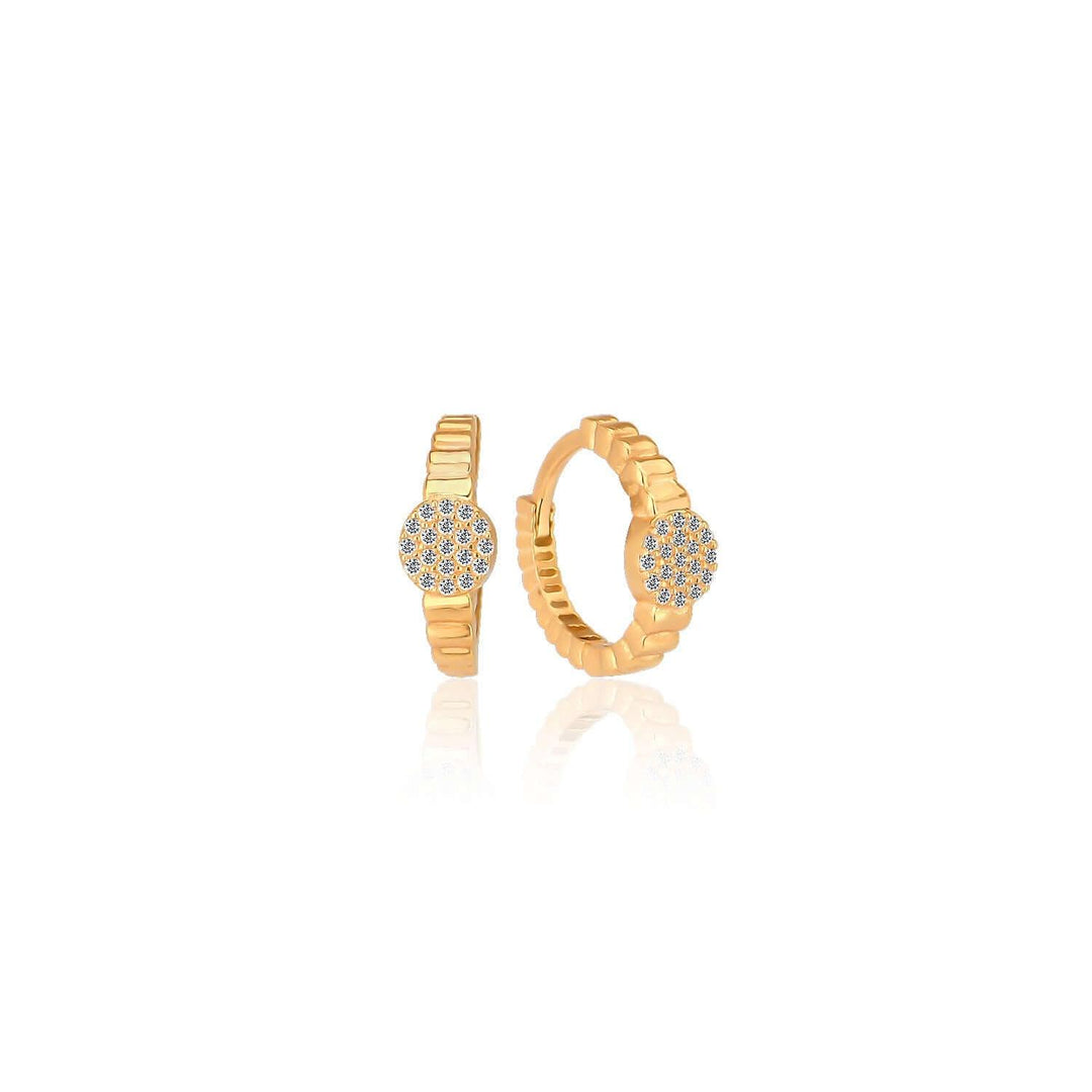 Hoop Earrings In Gold Vermeil - Nili Gem