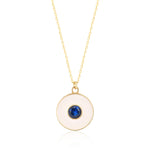 Load image into Gallery viewer, Nili Gem Classic Round Pendant &amp; Chain In Gold Vermeil - Nili Gem
