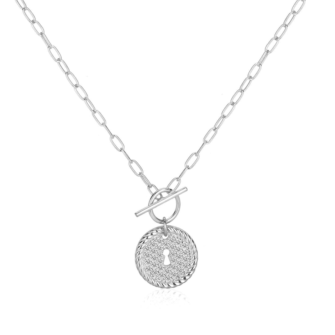 Niligem Lucky Lock Necklace In Sterling Silver - Nili Gem