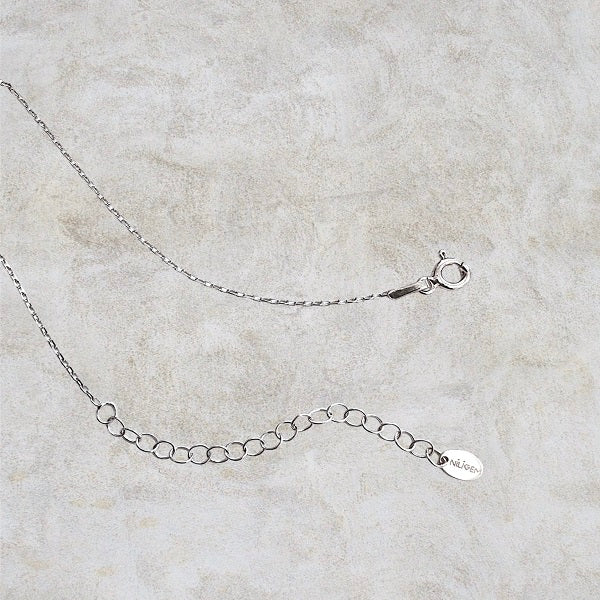 Nili Gem Silver Chain & Extension