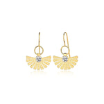 Load image into Gallery viewer, Peacock Hook Wires Earrings in Gold Vermeil - Nili Gem
