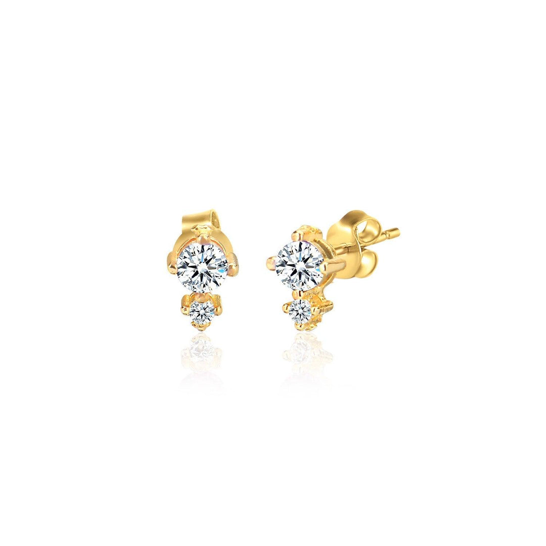 STUD EARRINGS IN Gold Veremil - Nili Gem