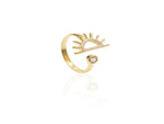 Load image into Gallery viewer, Stylish Sun &amp; Sand Ring In Gold Vermeil - Nili Gem
