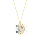 Load image into Gallery viewer, mother of pearl Necklace In Gold Vermeil - Nili Gem
