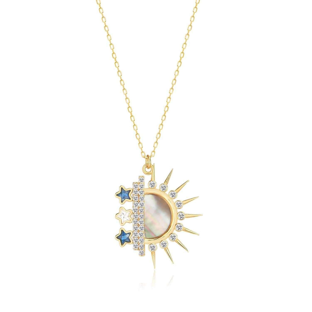 mother of pearl Necklace In Gold Vermeil - Nili Gem