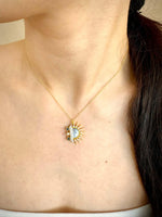 Load image into Gallery viewer, Sun &amp; Sand Necklace In Gold Vermeil - Nili Gem
